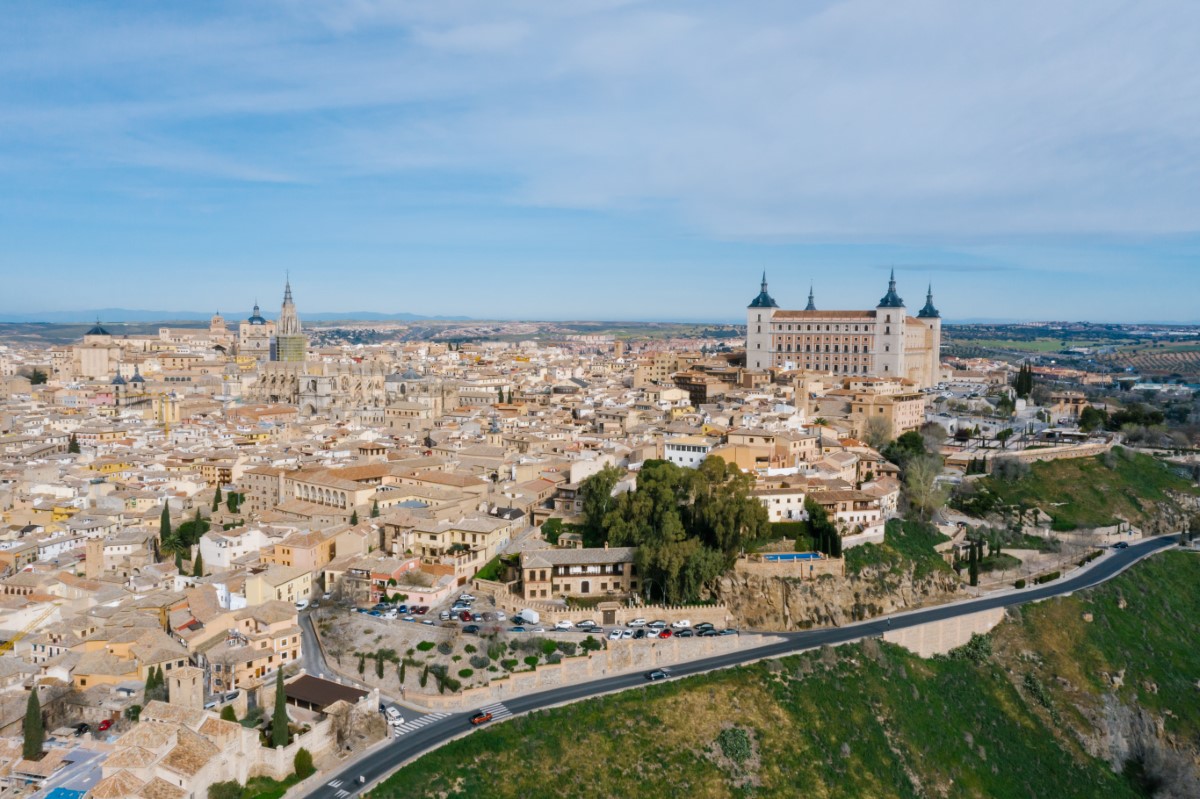 Centro de Toledo visto desde fuera de la ciudad
